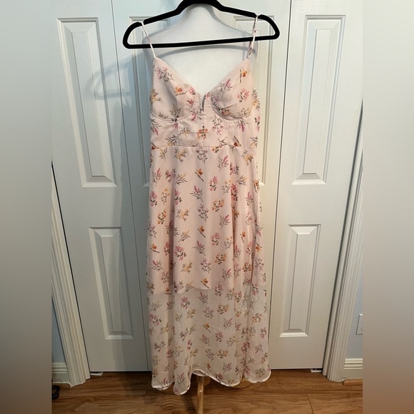 NWT CUPSHE Cala Saona V-neck Floral Slip Maxi Dress Size Small - Picture 9 of 15